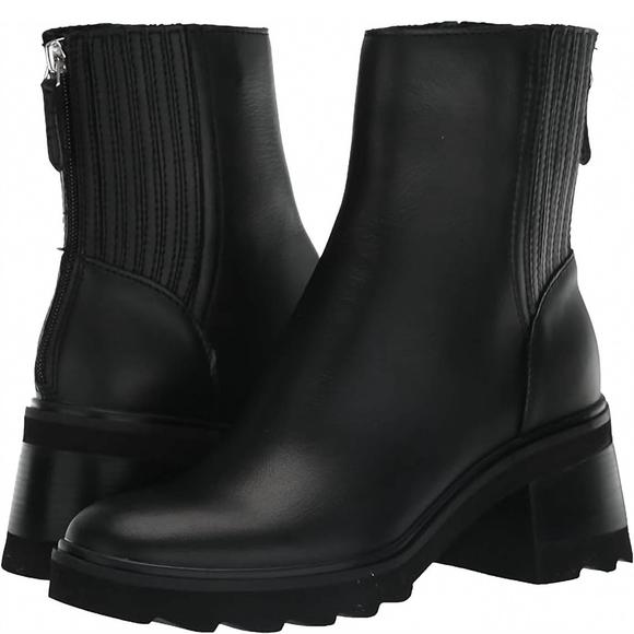 NEW DOLCE VITA women's martey h2o boots in black leather - Picture 3 of 4